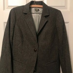 J. Crew Herringbone Peacoat